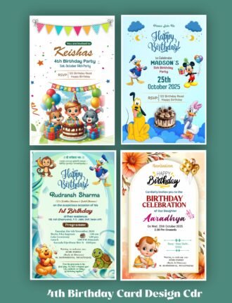 Birthday Invitation Template CDR File