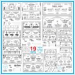 Hindu Shadi Card Bundle - Pack of 18 Shadi Cards Editable CDR File