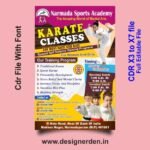 Karate Classes Banner Pamphlet Design