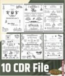 10 Sadi Card For Screen Printing Cdr