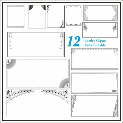 Wedding Clipart And Border Design