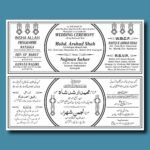 Screen Offset Printing Wedding Card Design