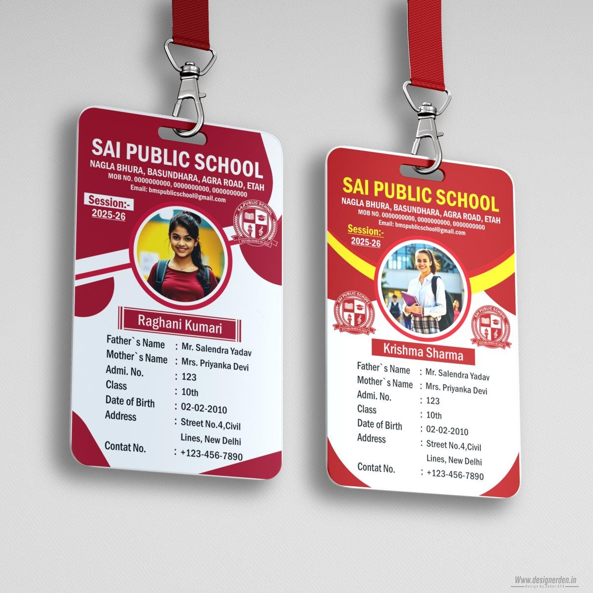 dd SCHOOL ID CARD DESIGN CDR FILE - Image 1