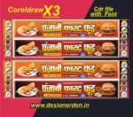 Fast Food Banner Design Dosa and burger Poster banner