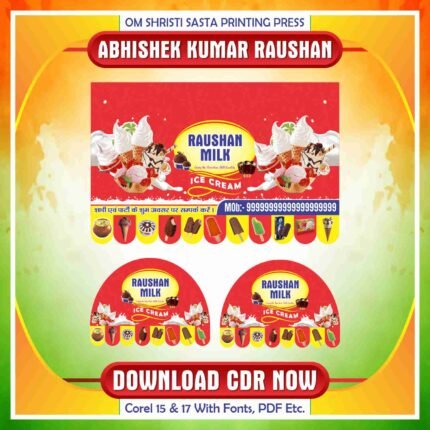 Ice Cream Cart Banner Design