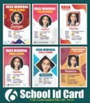 Professional School Student ID Card Template