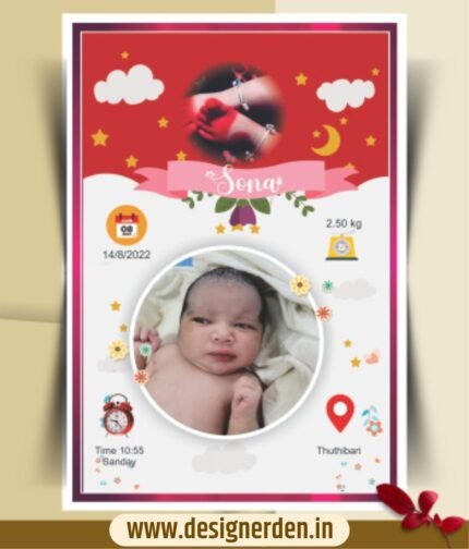 baby birthday photo frame design