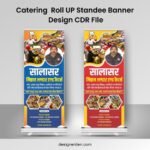 Catering Roll UP Standee Banner Design