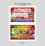 Tent House Banner Design Editable CDR file X3