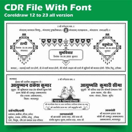 Wedding Invitation Card - Hindu Shadi Card Design