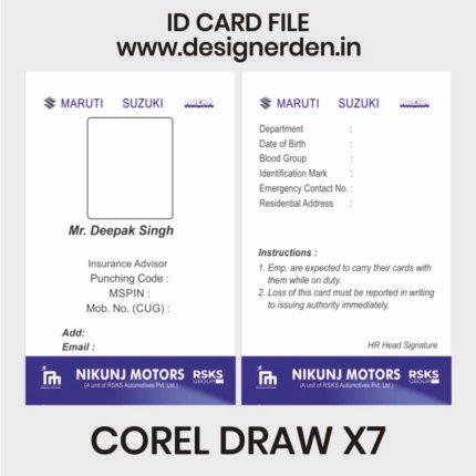 CAR SHOWROOM ID Card