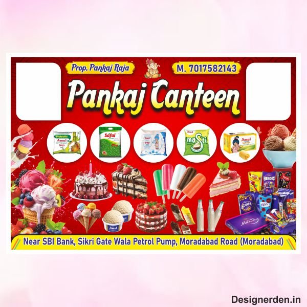 Canteen flex banner design cdr file Canteen flex banner design cdr file - Image 1