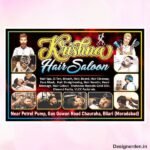Hair salon flex design cdr file