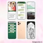 Whatsapp style anniversary card design cdr file