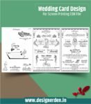 Wedding Card Design For Screen Printing CDR File