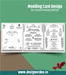 Wedding Card Design For Screen Printing CDR File