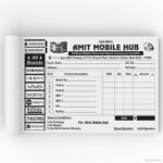 AMIT Mobile Hub Invoice Bill Book Design CDR File | CorelDRAW X3 to Latest
